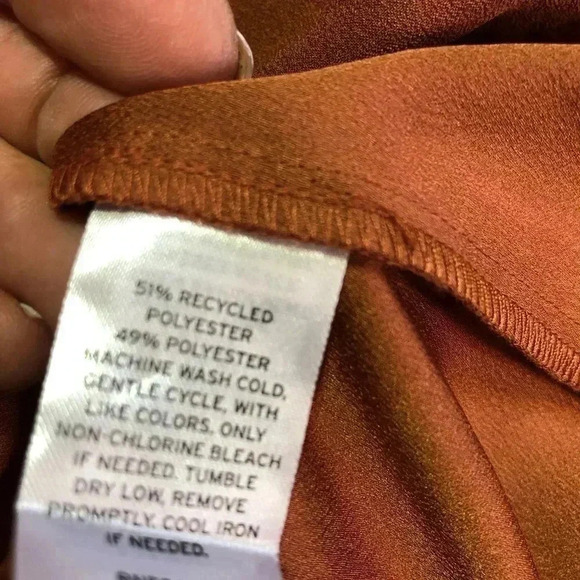 Nordstrom V-neck/back tunic/tank top/shell, Coral - Picture 8 of 8